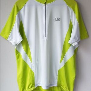 Nishiki Cycling Shirt Pullover 1/4 Zip Pockets High Visibility Men's Large